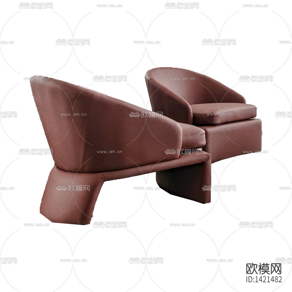 现代轻奢创意布艺单人沙发下载