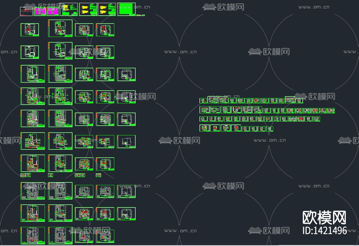 家装设计cad施工图下载（渲染图2）