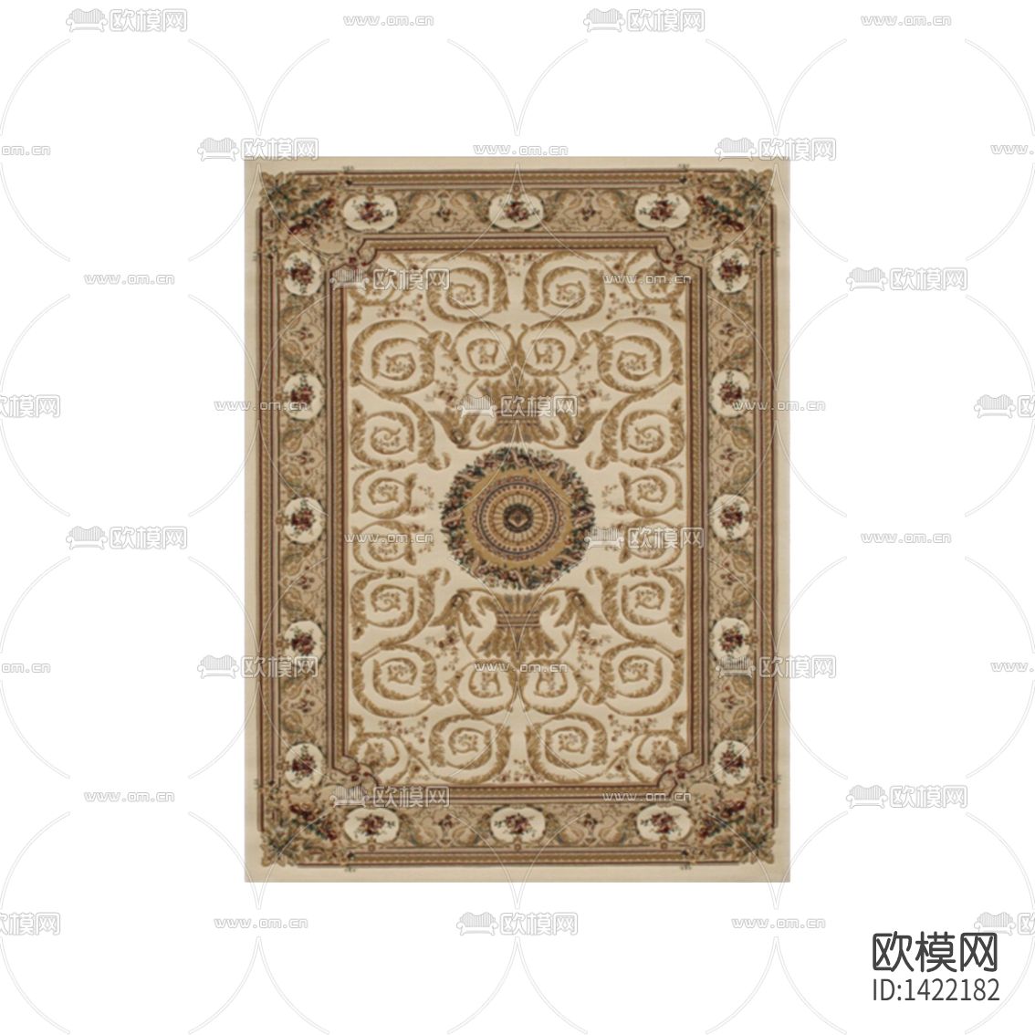 欧式古典印花布艺地毯下载