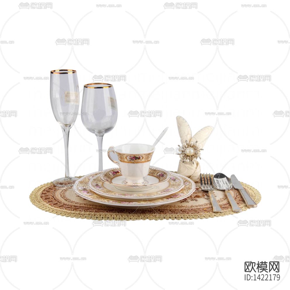 欧式古典陶瓷金属餐具