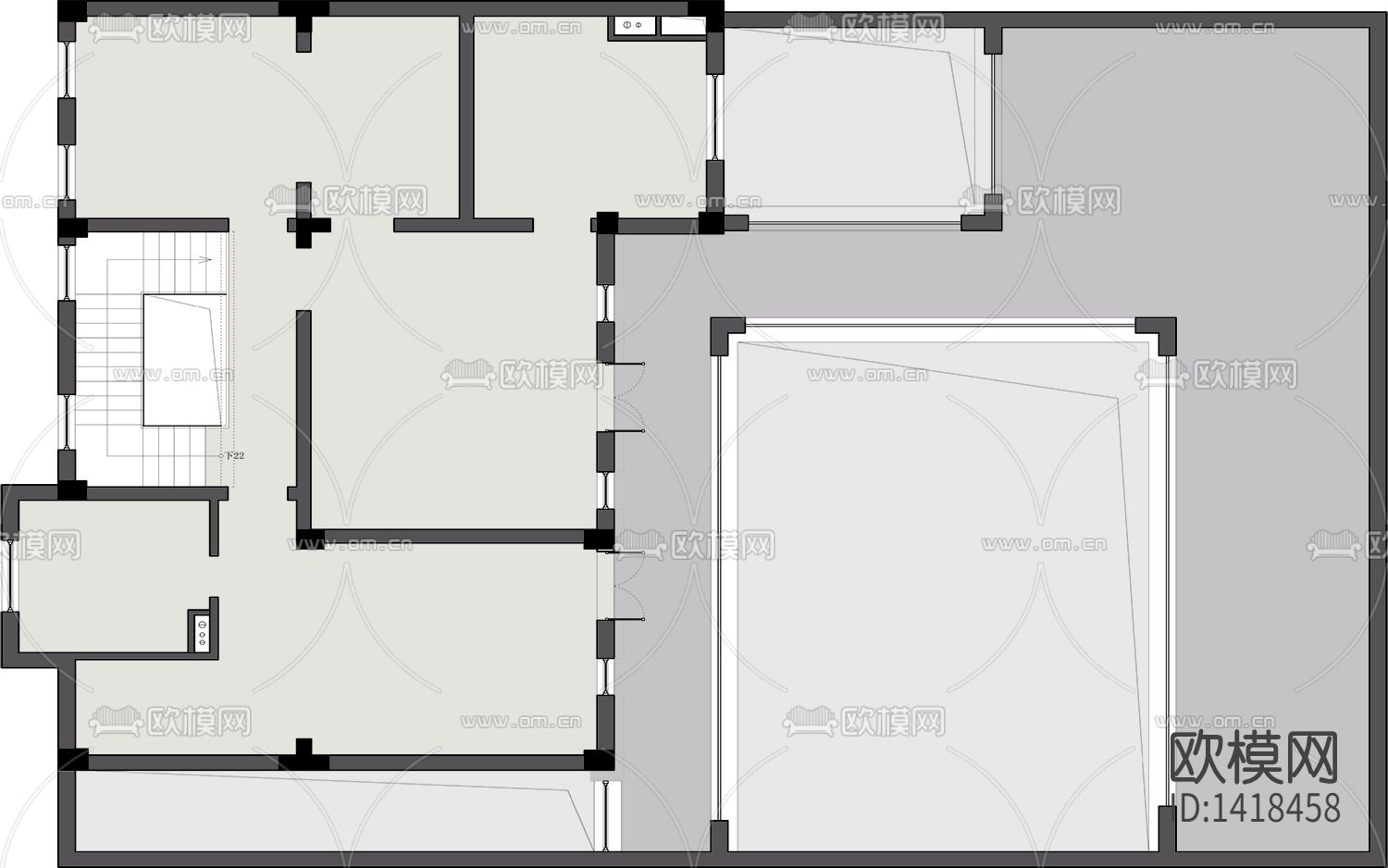 家居cad施工图下载（渲染图3）