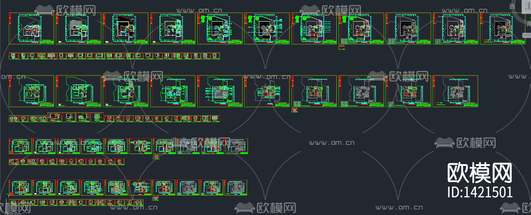 家装设计cad施工图下载（渲染图5）