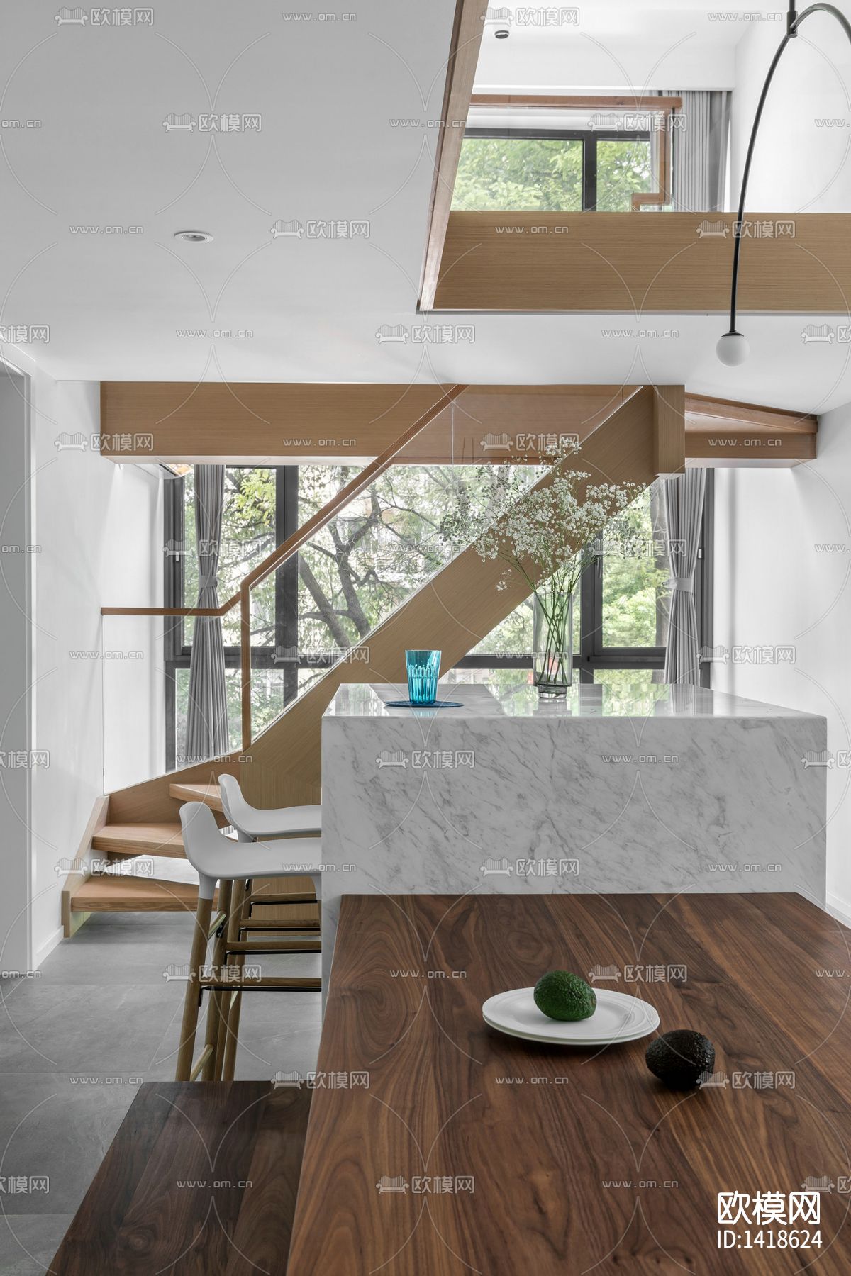 全套家装cad施工图下载（渲染图8）