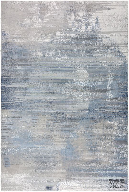 现代轻奢创意彩色纹理布艺地毯下载