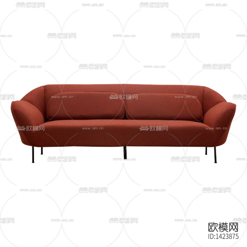 北欧简约创意布艺双人沙发下载