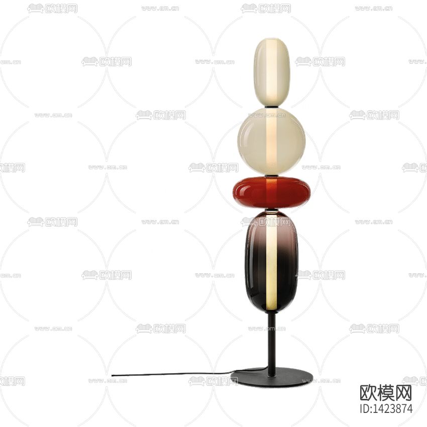 北欧简约创意玻璃落地灯下载