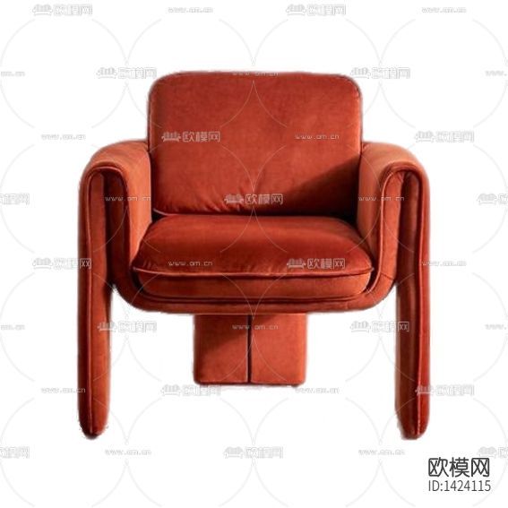 北歐簡約創(chuàng)意布藝單人沙發(fā)下載