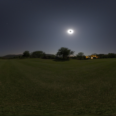 夜晚草地天空天空hdr贴图