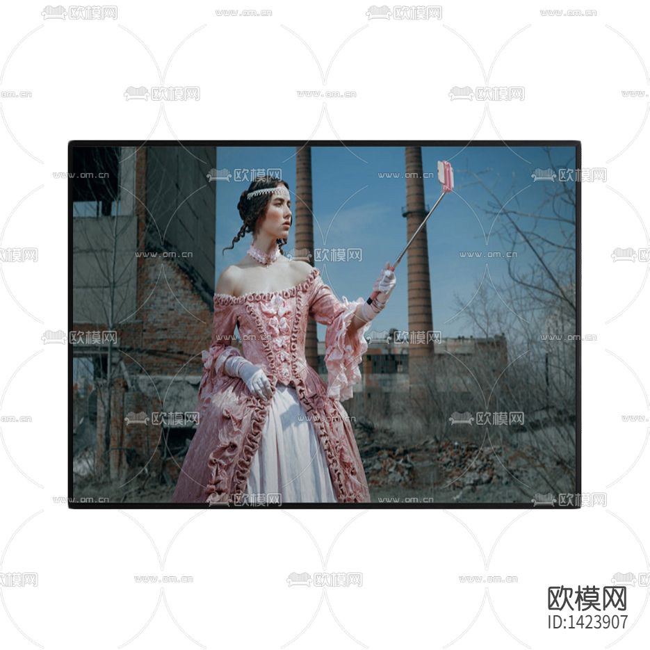 北欧简约创意女性人像摄影装饰画下载