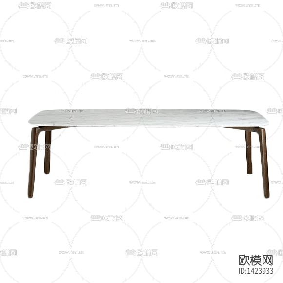 北欧简约创意实木大理石餐桌下载