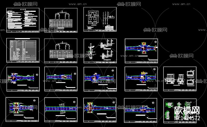 路灯照明竣工图下载（渲染图4）