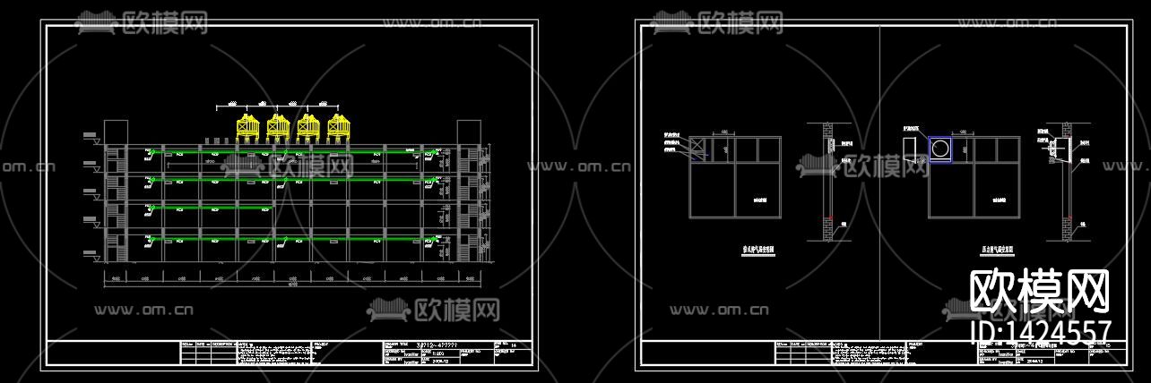 工业园电气设备cad施工图下载（渲染图2）