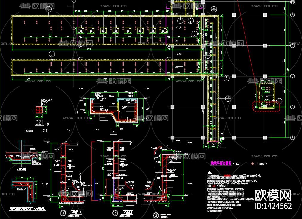 饲料车间cad施工图下载（渲染图3）