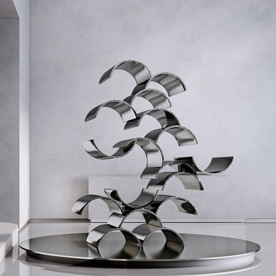 现代抽象艺术雕塑3d模型