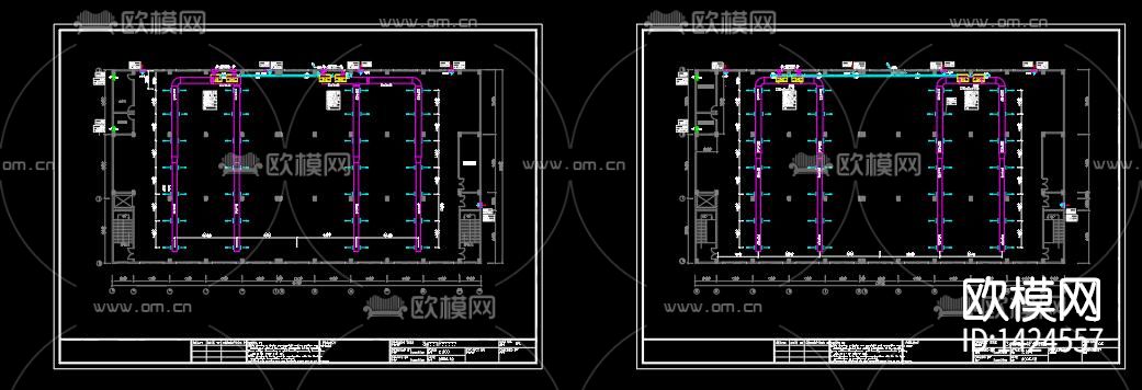 工业园电气设备cad施工图下载（渲染图5）