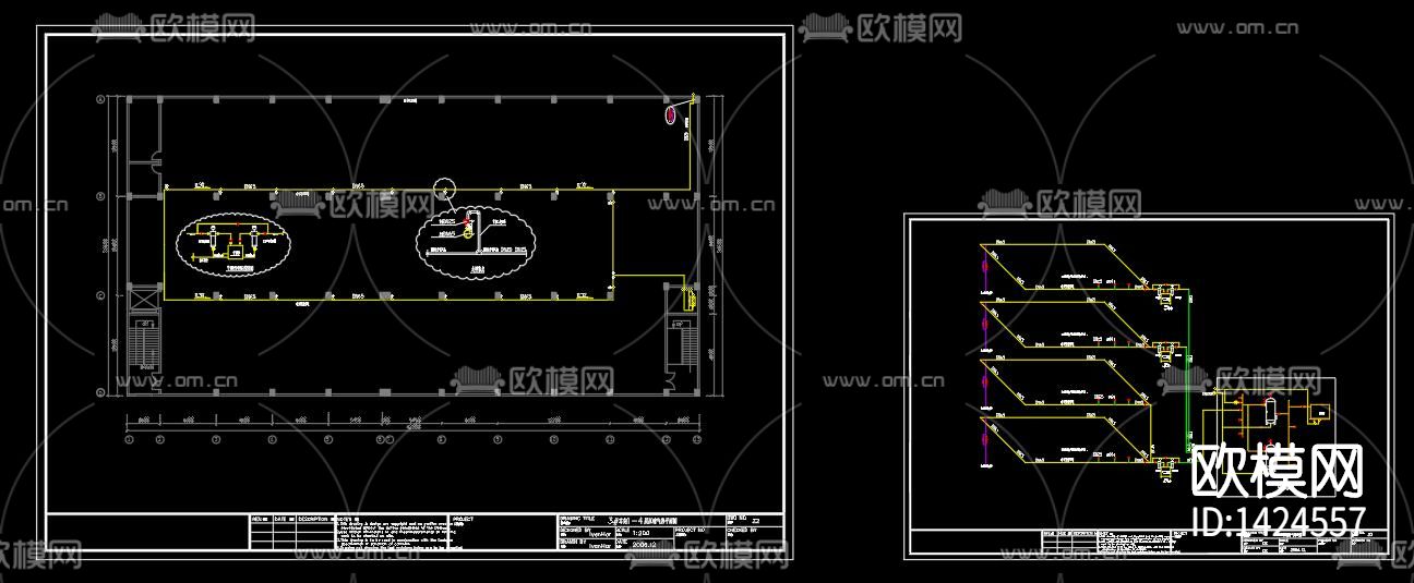 工业园电气设备cad施工图下载（渲染图9）