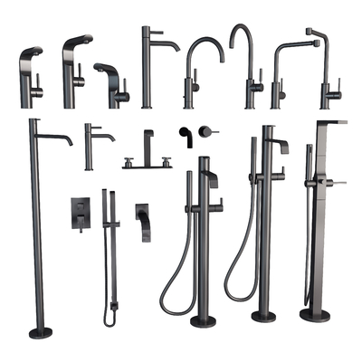  现代水龙头su模型 