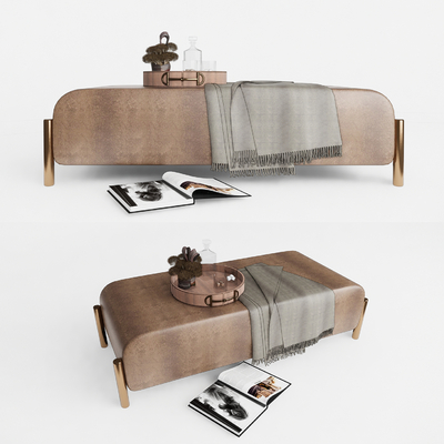  现代皮革脚踏su模型 