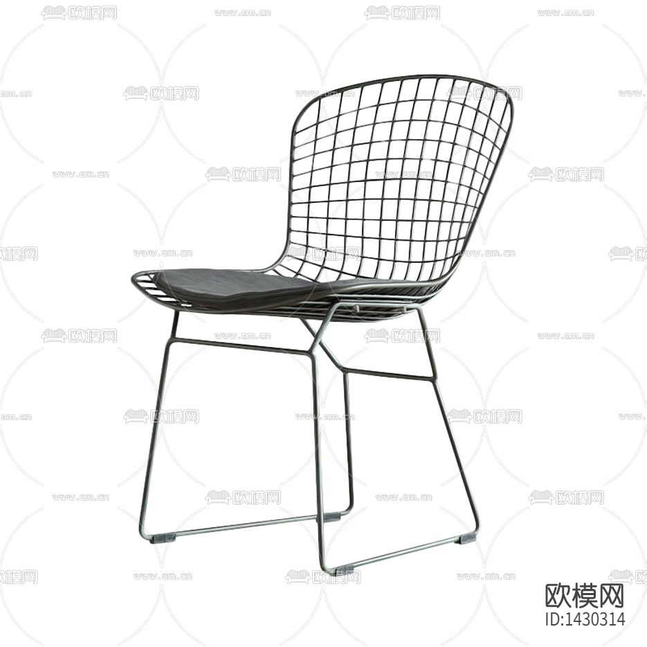 现代简约创意铁艺餐椅下载