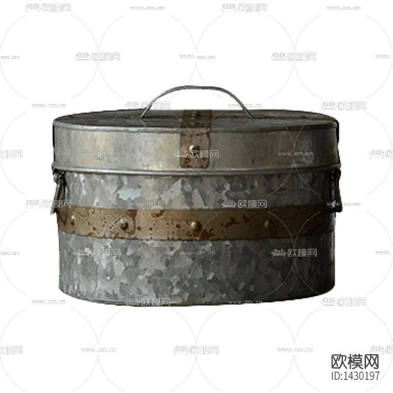 美式复古做旧铁艺收纳盒