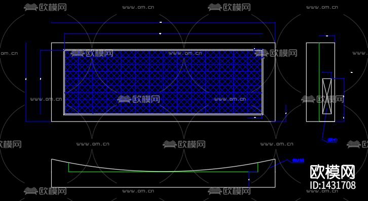 体育馆电子大屏幕结构cad图下载（渲染图6）