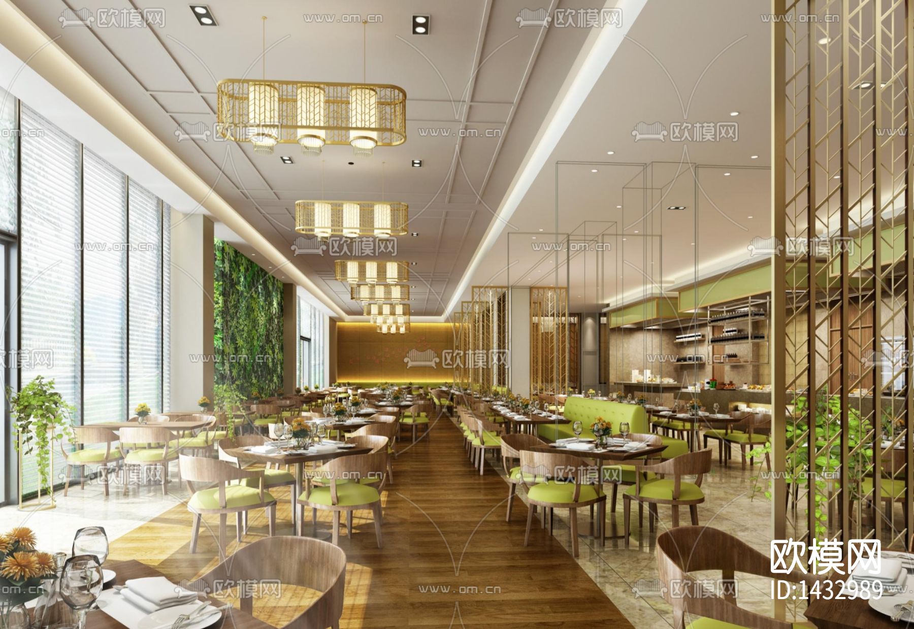 高端会所设计cad施工图下载（渲染图2）