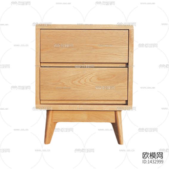 现代简约创意实木床头柜下载