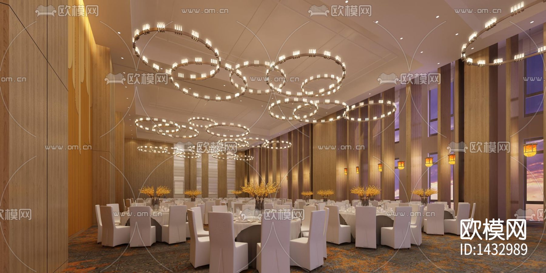 高端会所设计cad施工图下载（渲染图6）