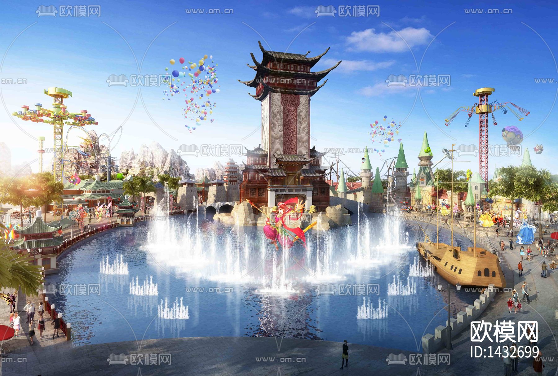 主题乐园建筑cad施工图