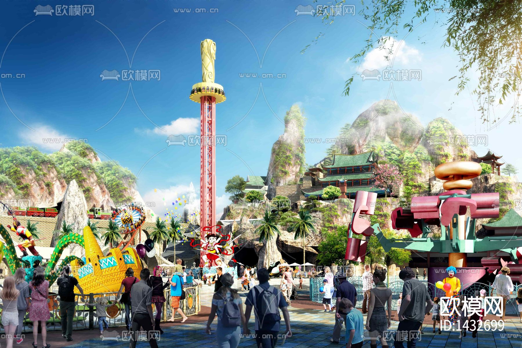 主题乐园建筑cad施工图