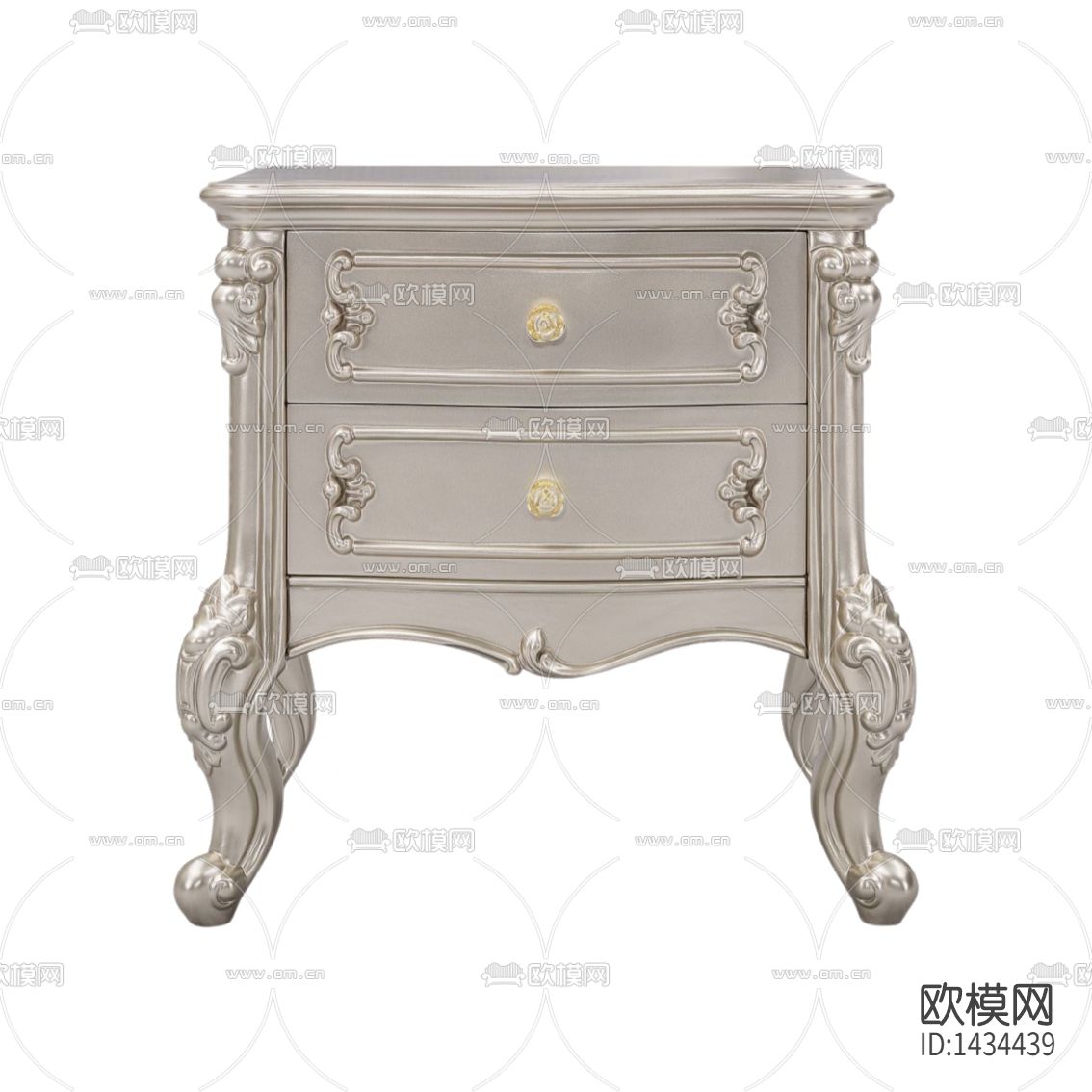 简欧创意实木雕花床头柜下载