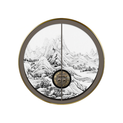  新中式轻奢创意水墨山水装置画 