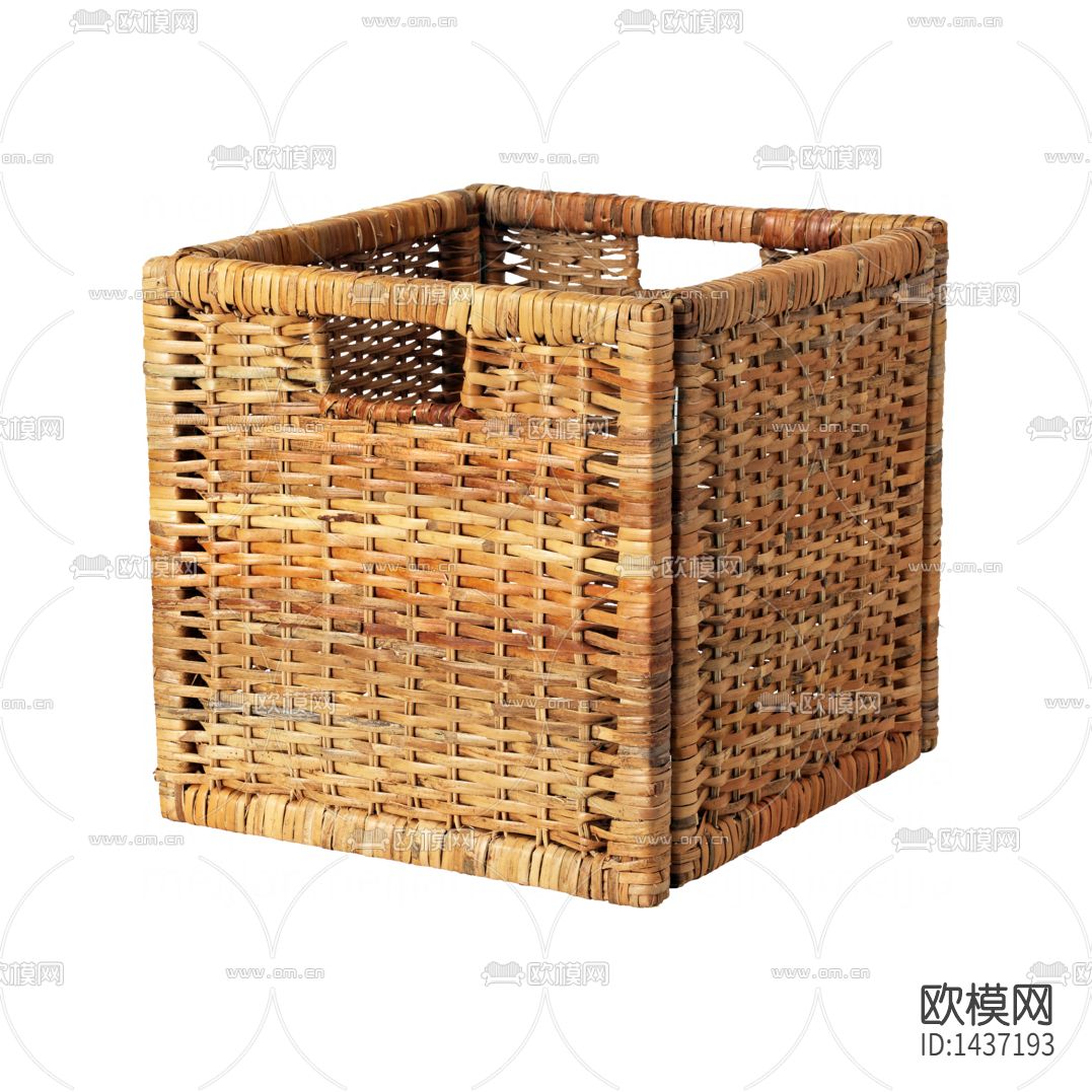 北欧简约创意藤编收纳篮