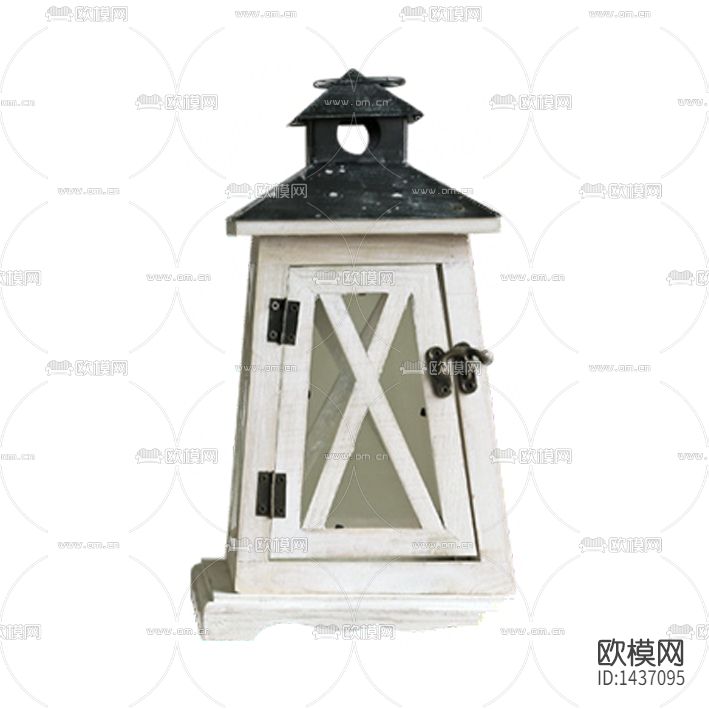 美式简约创意白色实木油灯下载