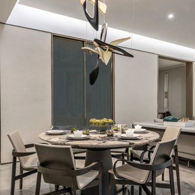 赛瑞迪普设计 现代大理石餐桌椅