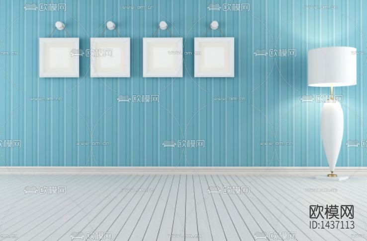 地中海创意蓝白色场景