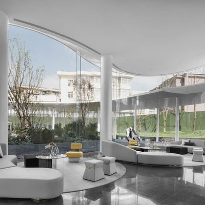 元禾大千设计 现代售楼处洽谈区