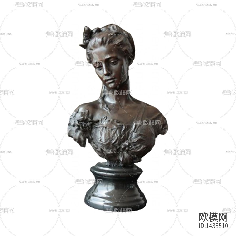 欧式古典人物铜像雕塑下载