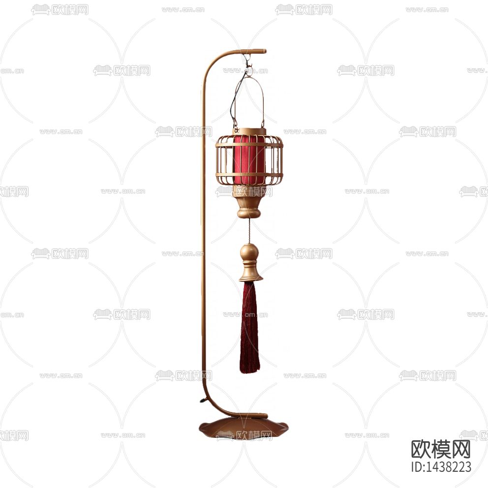 东南亚古典金属灯笼落地灯下载