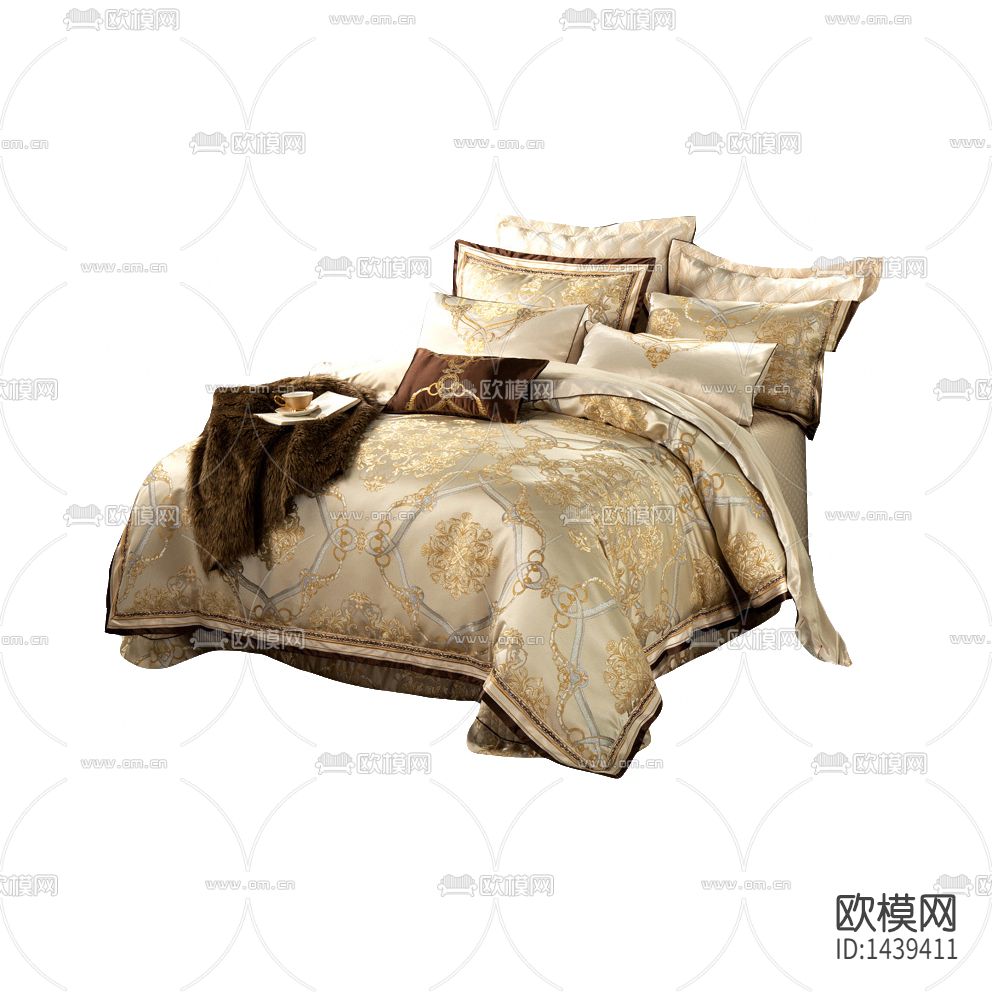 新古典布艺印花床品下载