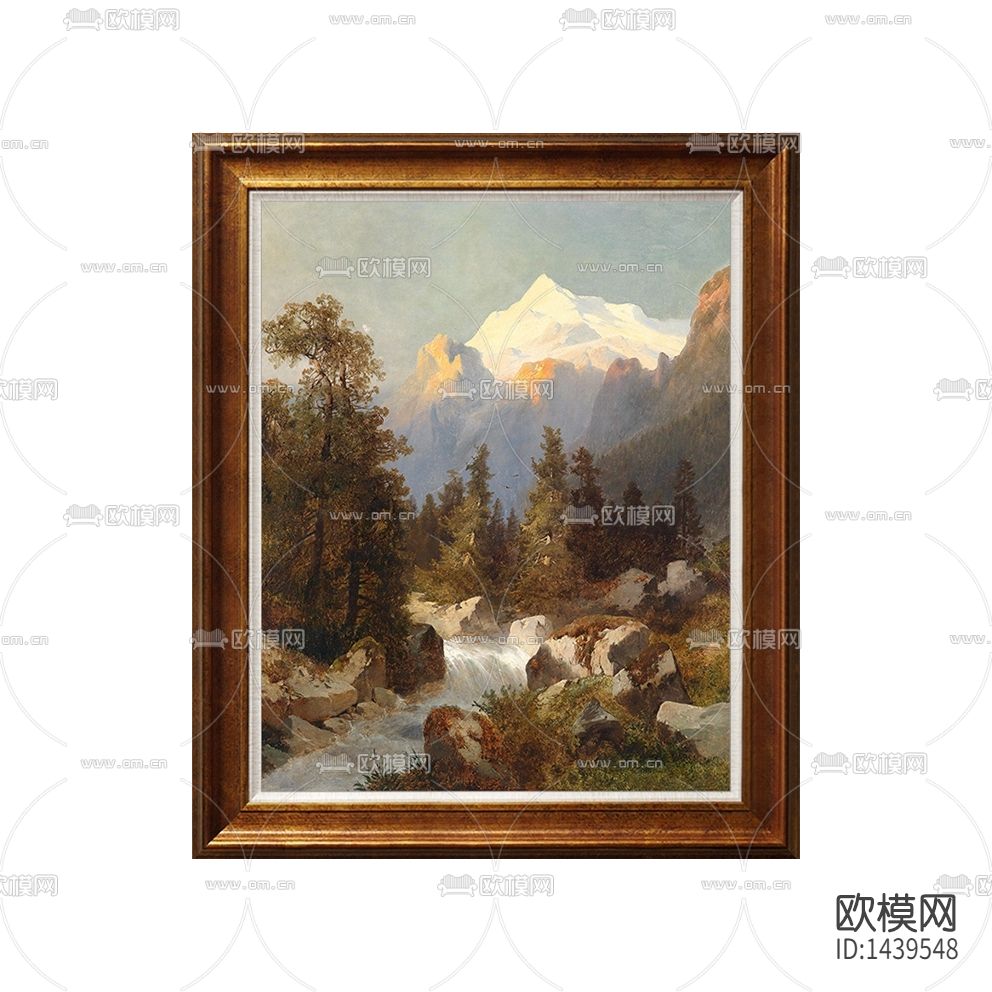 简欧创意山水风格油画