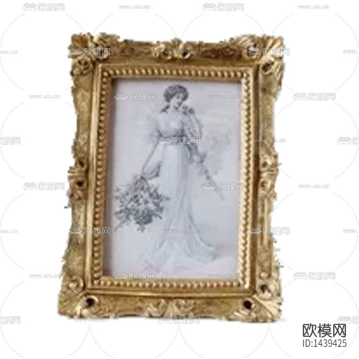 欧式古典雕刻实木相框下载