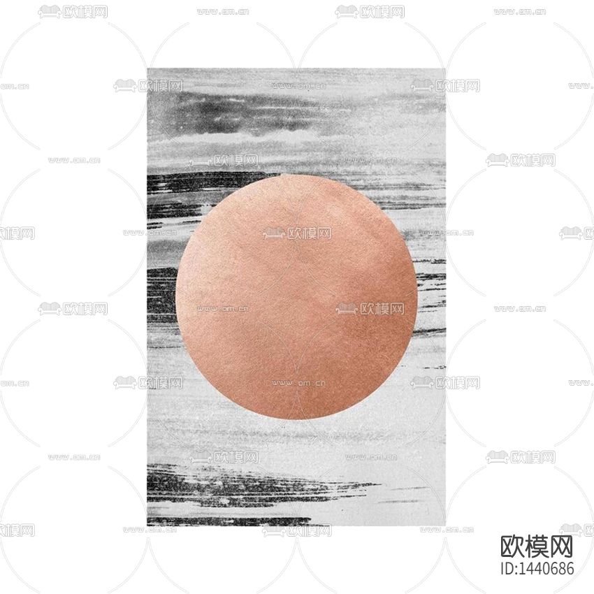 北欧简约创意流线纹理装饰画下载