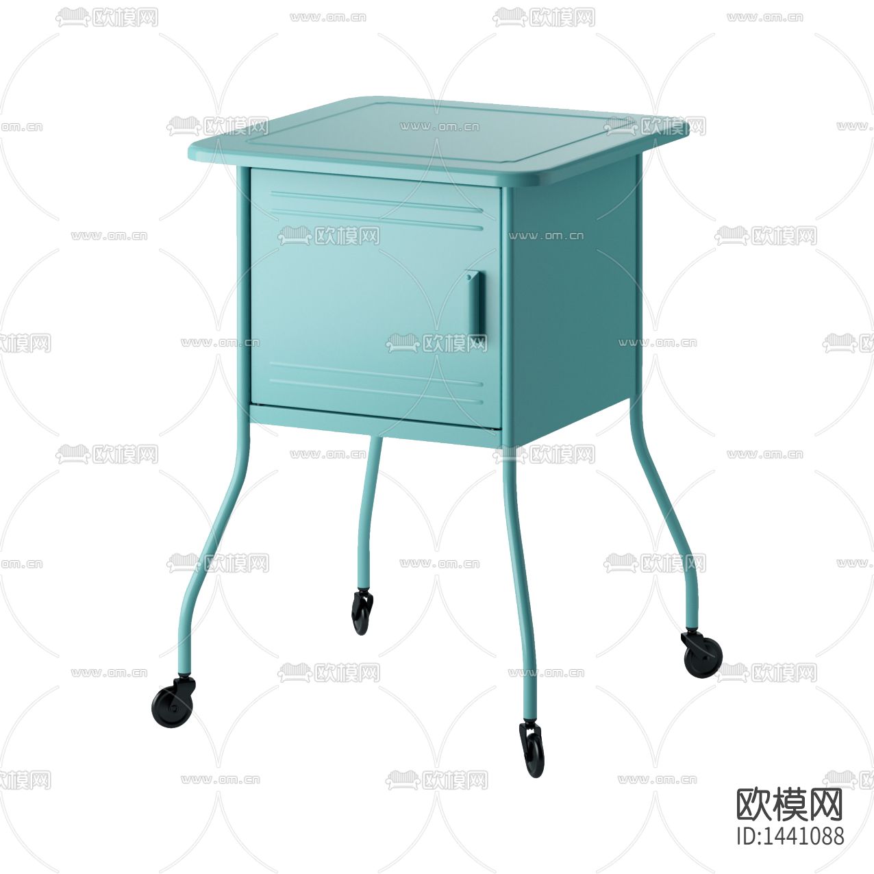 现代极简金属床头柜下载