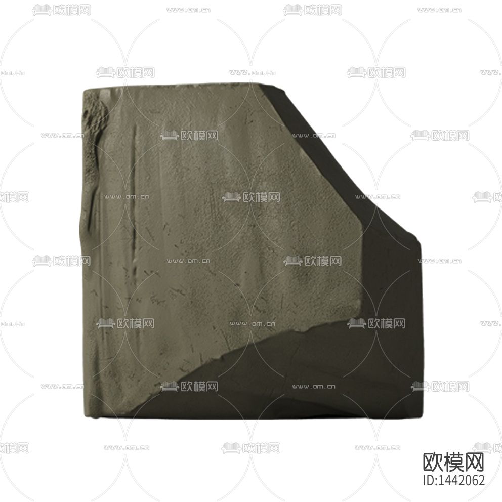 北欧简约创意绿色不规则石膏体摆件下载