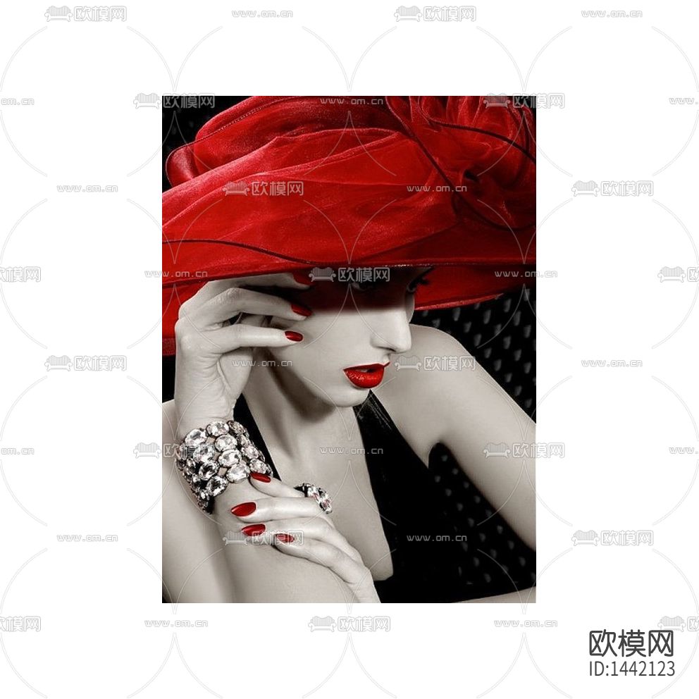 现代创意时尚女性摄影装饰画下载