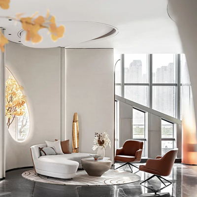 大研设计 现代户弧形沙发组合