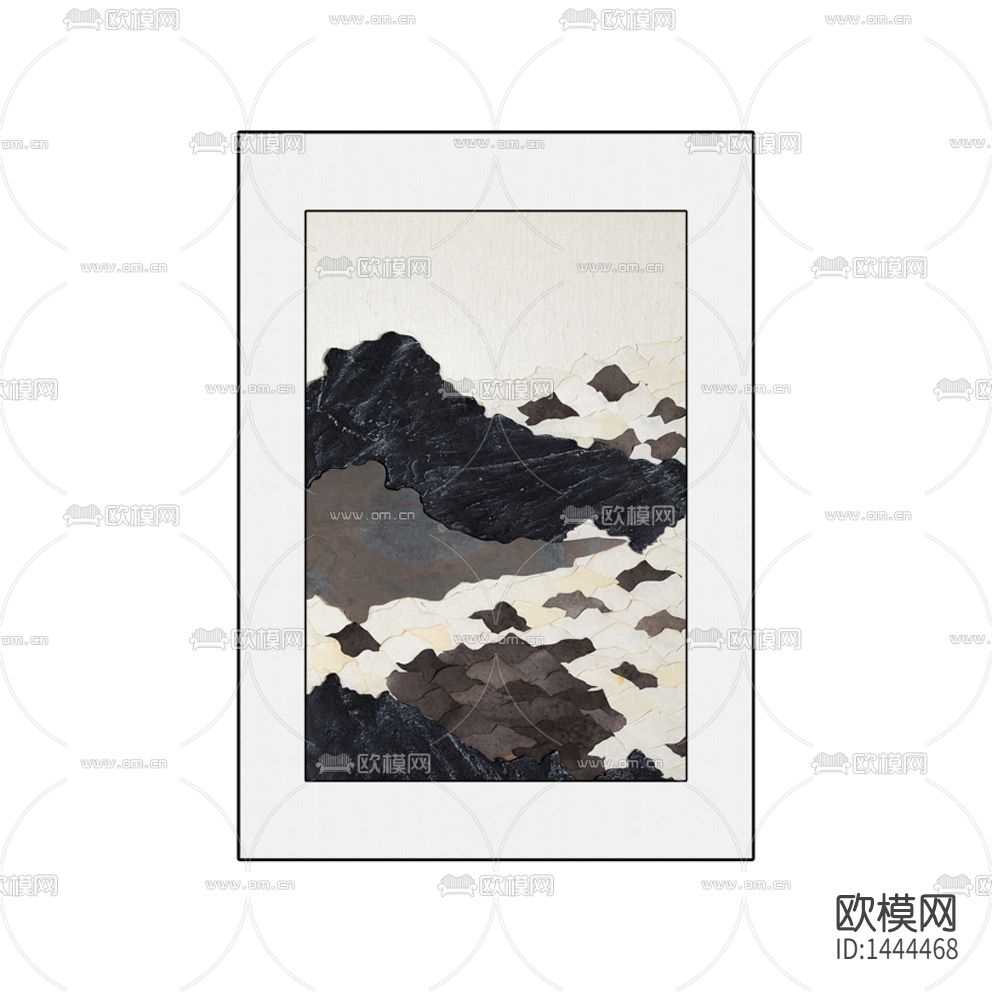 新中式禅意抽象装饰画下载