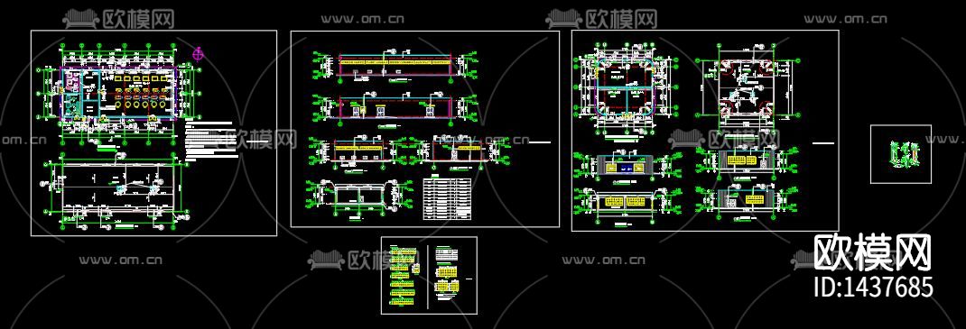 制氧站垃圾污水处理站cad施工图下载（渲染图8）