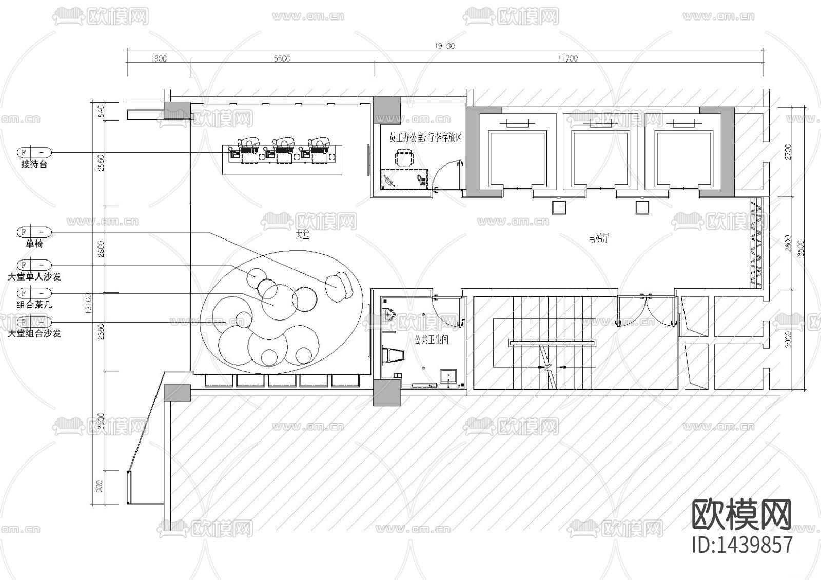 麗枫酒店cad施工图下载（渲染图5）